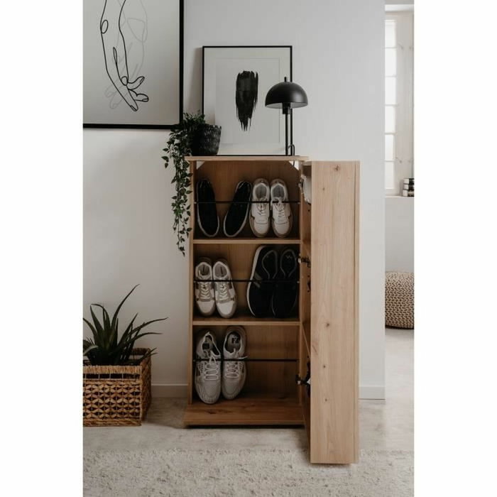 BigBuy Home Meuble à chaussures SATOS Chêne artisan