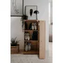 Satos - Meuble à chaussures - Chêne Artisan - 100 x 110 x 34 cm - Capacité 12 paires - Rangement entrée - Fabriqué en UE
