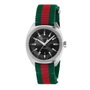 Gucci YA142305 avec bracelet nylon vert et rouge