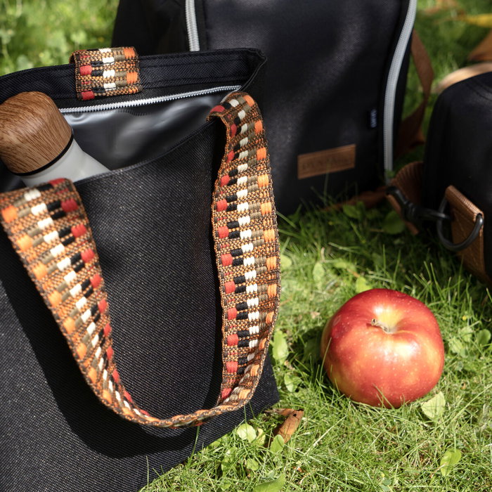 Quid Sac repas Dynamic 21x12x22 cm noir textile isolant fermeture zip bandoulière amovible