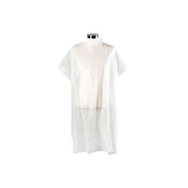 Bifull - Capes de coupe jetables extra-longues blanches 98x136 cm, pack de 50 unités, pour salon de coiffure