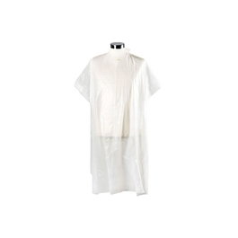 Bifull - Capes de coupe jetables extra-longues blanches 98x136 cm, pack de 50 unités, pour salon de coiffure