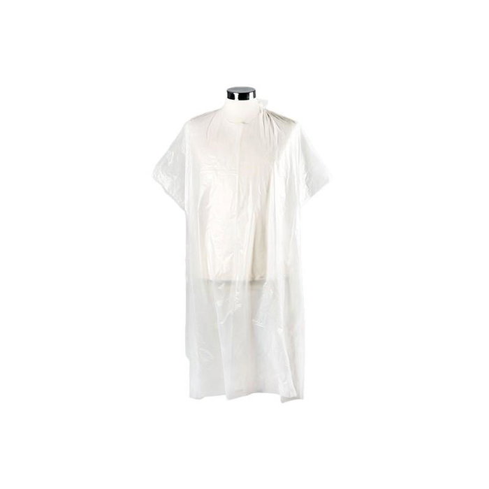 Bifull - Capes de coupe jetables extra-longues blanches 98x136 cm, pack de 50 unités, pour salon de coiffure Bifull - Capes de coupe jetables extra-longues blanches 98x136 cm, pack de 50 unités, pour salon de coiffure