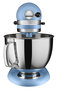 Kitchenaid 5KSM175PS EVB - Robot de cuisine multifonction Artisan, 4,8L, avec 7 accessoires (batteur, fouet, pétrin...), moteur à entraînement direct, fond bleu velours