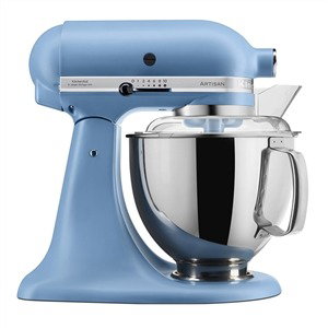 Kitchenaid 5KSM175PS EVB - Robot de cuisine multifonction Artisan, 4,8L, avec 7 accessoires (batteur, fouet, pétrin...), moteur à entraînement direct, fond bleu velours Kitchenaid 5KSM175PS EVB - Robot de cuisine multifonction Artisan, 4,8L, avec 7 accessoires (batteur, fouet, pétrin...), moteur à entraînement direct, fond bleu velours