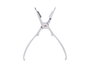 Kinvara Tenaille à crustacés métal zinc 18x4.5 cm compatible lave-vaisselle (Set de 12)