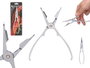 Kinvara Tenaille à crustacés métal zinc 18x4.5 cm compatible lave-vaisselle (Set de 12)