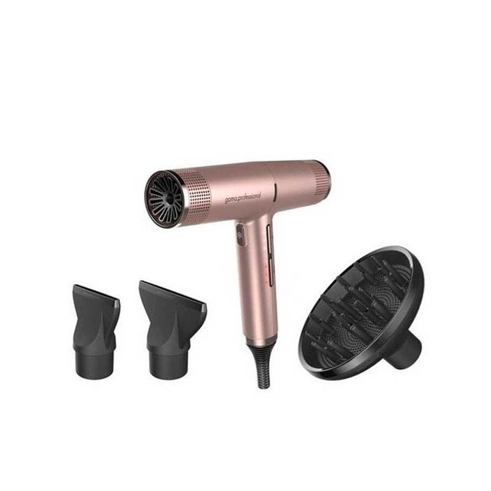 Séchoir Professionnel Ga.Ma IQ Perfetto Golden Rose - 2000W, Léger 294g, 3 Vitesses, 4 Températures, Technologie Oxy Active, Filtre Auto-Clean, Boquillas et Diffuseur Inclus Séchoir Professionnel Ga.Ma IQ Perfetto Golden Rose - 2000W, Léger 294g, 3 Vitesses, 4 Températures, Technologie Oxy Active, Filtre Auto-Clean, Boquillas et Diffuseur Inclus