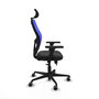 Piqueras Y Crespo Chaise de bureau Jorquera, Sincro/Traslack, Gris foncé/Bleu
