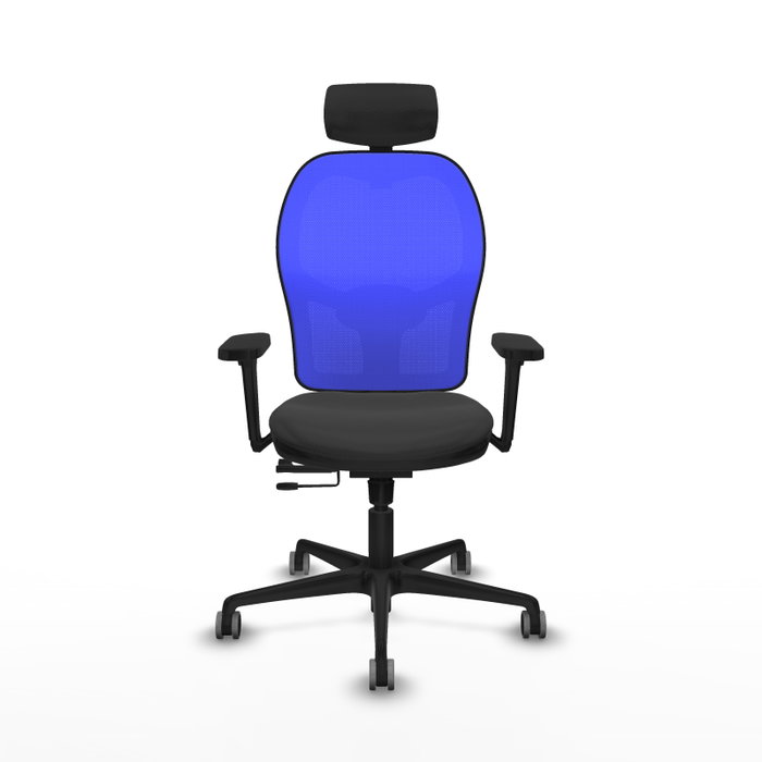 Piqueras Y Crespo Chaise de bureau Jorquera, Sincro/Traslack, Gris foncé/Bleu