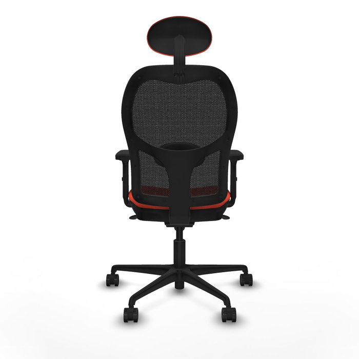 Piqueras y Crespo Chaise de Bureau avec Appui-tête Jorquera 2D036N1 Orange Foncé