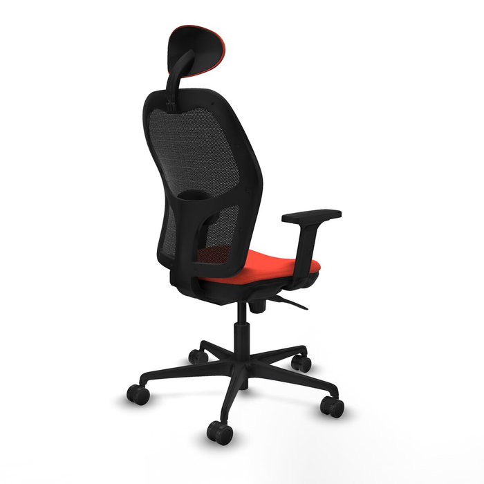 Piqueras y Crespo Chaise de Bureau avec Appui-tête Jorquera 2D036N1 Orange Foncé