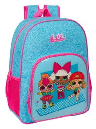 Safta Mochila Adapt Carro Lol Surprise! Divas 33 x 42 x 14 cm - Sac à dos adapté chariot pour enfants à partir de 3 ans