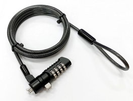 eSTUFF Câble antivol à combinaison avec 4 roulettes pour fente Nano