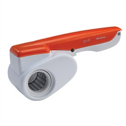 Ariete 440 Râpe Électrique Manuel Rechargeable avec Fonction Gratuite pour Agrumes (Orange), pour Fromage, Chocolat, Fruits Secs et Pain