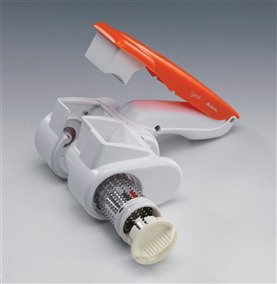 Ariete 440 Râpe Électrique Manuel Rechargeable avec Fonction Gratuite pour Agrumes (Orange), pour Fromage, Chocolat, Fruits Secs et Pain