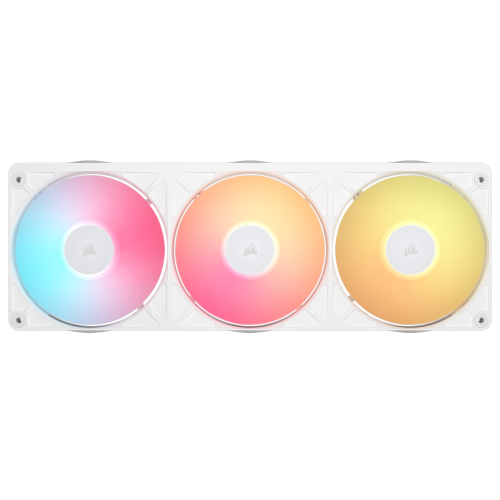 Corsair iCUE LINK RX360 II RGB White - Cadre unifié 360 mm, 3x 120 mm