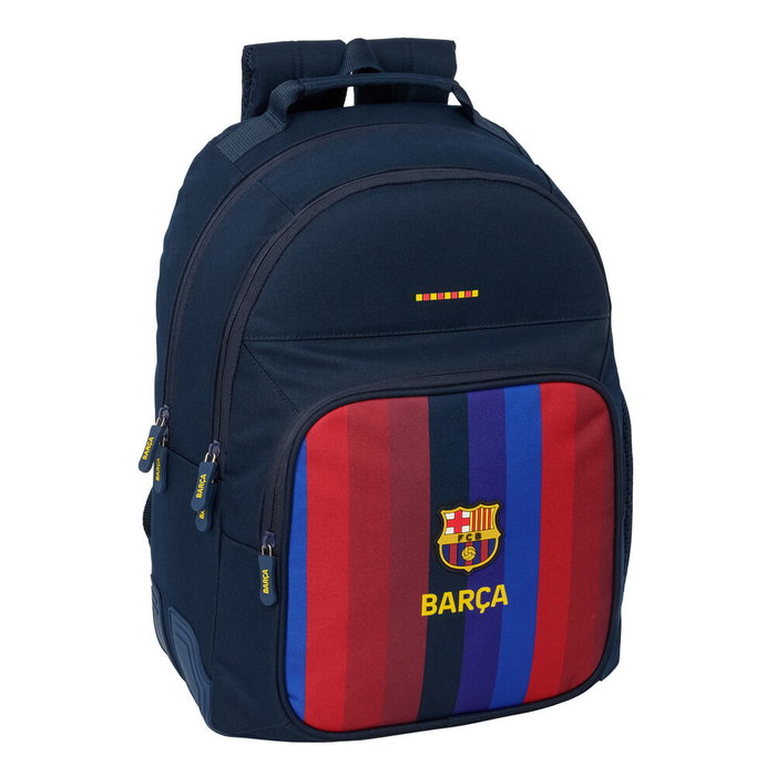 Safta Sac à dos double FC Barcelone avec renforts d'angle, adaptable sur chariot