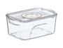 Kinvara Organisateur Réfrigérateur Couvercle Petit Blanc Transparent 21x8,5x13 cm Plastique PET PP (Set de 24)