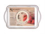 Kinvara Organisateur Réfrigérateur Couvercle Petit Blanc Transparent 21x8,5x13 cm Plastique PET PP (Set de 24)