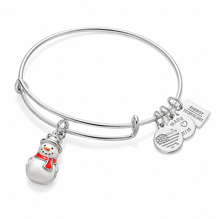Alex And Ani Bracelet Bonhomme de Neige Finition Plat Gris Alex And Ani Bracelet Bonhomme de Neige Finition Plat Gris