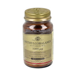 Solgar Metilcobalamina (Vit. B12 1000 mcg) 30 comprimés à mâcher
