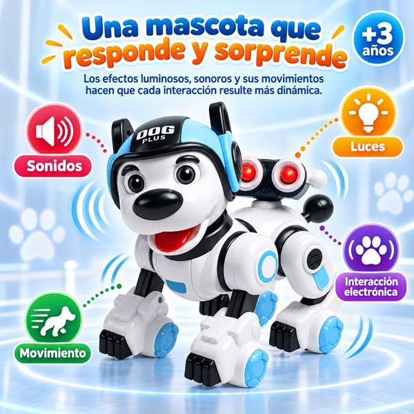 Crazon Robot Chien Télécommandé Éducatif Noir Crazon Robot Chien Télécommandé Éducatif Noir