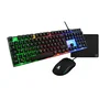The G-Lab COMBO NEON - Pack Gaming 4 en 1 avec Clavier Membrane Full Size, Souris 3600 DPI, Tapis et Casque à Rétroéclairage Rainbow