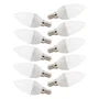 Pack de 10 lampes LED bougie E14 5W Blanco Cálido 410Lm 40.000H