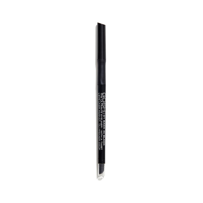 Gosh Eye-liner ULTIME Noir 0,4 g - Waterproof, Sans Parabène, Haute Pigmentation, Double Embout