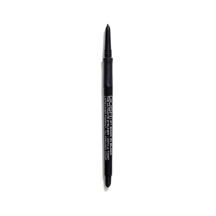Gosh Eye-liner ULTIME Noir 0,4 g - Waterproof, Sans Parabène, Haute Pigmentation, Double Embout