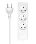 ProXtend Multiprise avec 3 Prises IT Danoise 7M Blanche - Rallonge Électrique