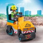 Playmobil Construction De Carreteras Action Heroes 71751 - Set de chantier avec rouleau compresseur, casques et outils, dès 4 ans