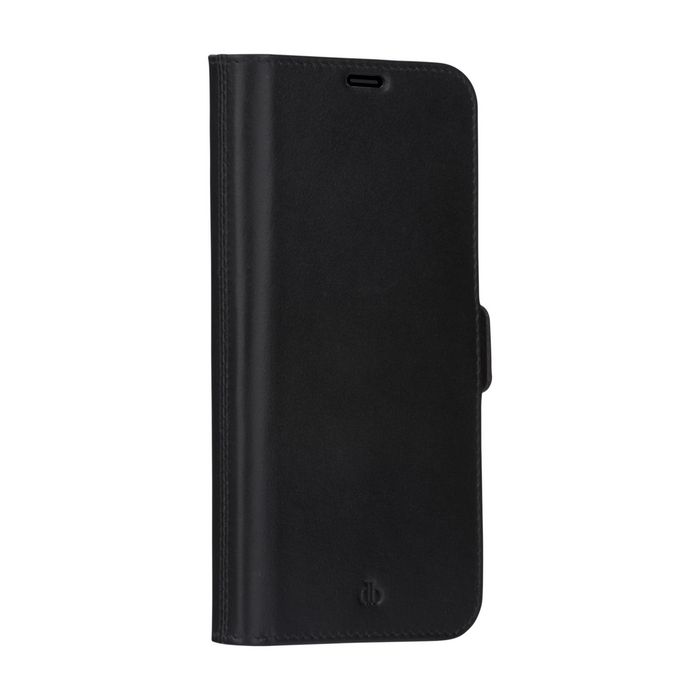 dbramante1928 Lynge Étui Portefeuille en Cuir Pleine Fleur pour iPhone 12 / 12 Pro 6.1 Pouces - Noir avec Support Détachable et Protection RFID