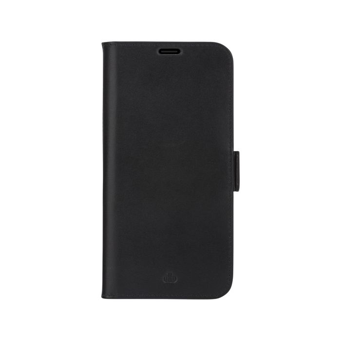 dbramante1928 Lynge Étui Portefeuille en Cuir Pleine Fleur pour iPhone 12 / 12 Pro 6.1 Pouces - Noir avec Support Détachable et Protection RFID