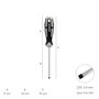 WOLFPACK LINEA PROFESIONAL Tournevis Plat Évidé Acier S2 0,5 x Ø 3,0 x 100 mm