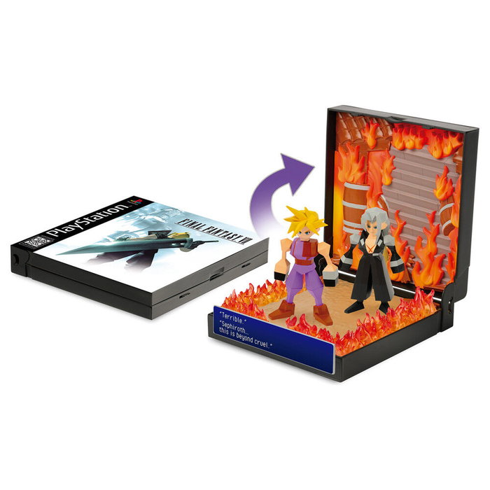CONSOLE HEROES Diorama Burning at Nibelheim Final Fantasy VII CONSOLE HEROES Diorama Burning at Nibelheim Final Fantasy VII