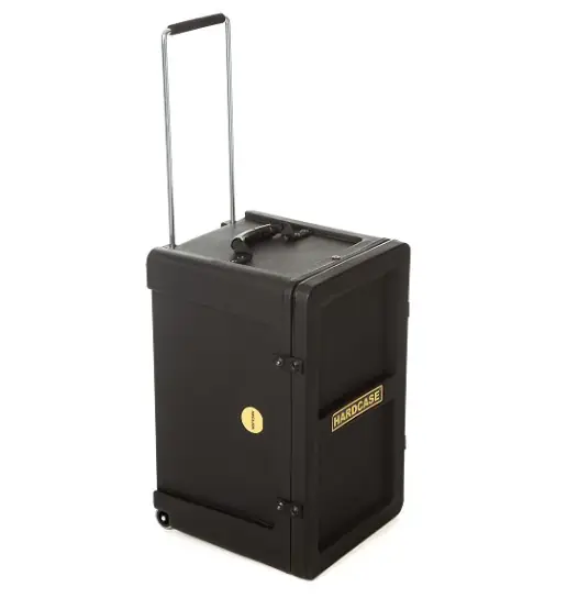 HARDCASE Housse rigide pour cajón flamenco avec roulettes 40x59x42cm