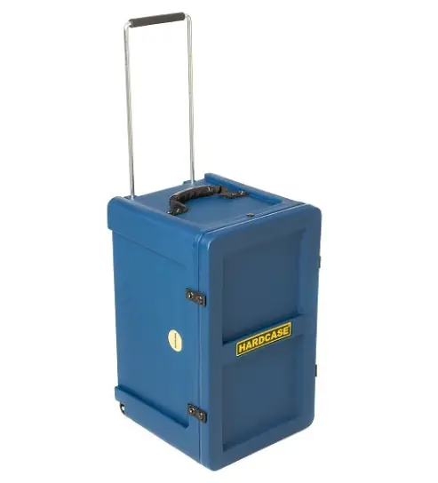 HARDCASE Étui rigide pour cajón flamenco avec roues - Bleu foncé HARDCASE Étui rigide pour cajón flamenco avec roues - Bleu foncé