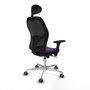 Piqueras y Crespo Chaise de Bureau avec Appui-tête 3D086G1 Violet