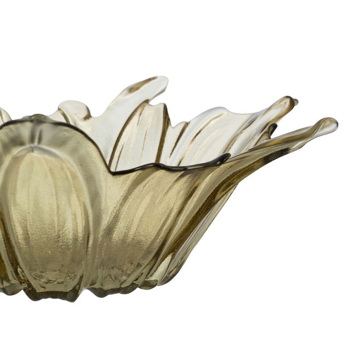 Centre de Table Olive Verre 28 x 28 x 10,5 cm
