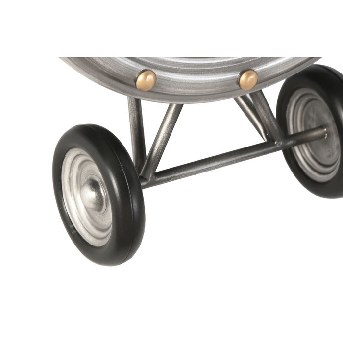 Horloge Murale Home ESPRIT Doré Argenté Métal Avion Vintage 87 x 17 x 52,5 cm