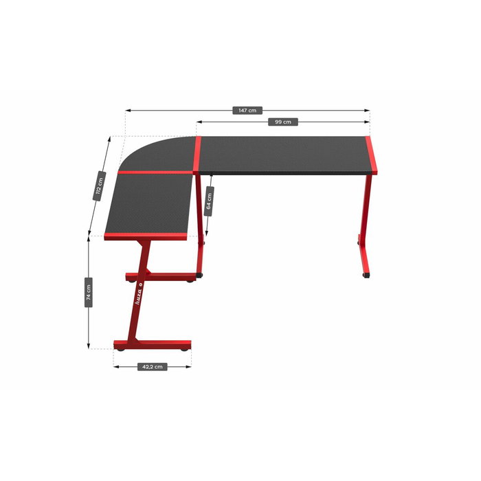 Huzaro Bureau HZ-Hero 6.0 Rouge Huzaro Bureau HZ-Hero 6.0 Rouge
