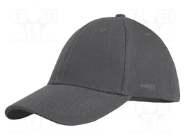 NEO TOOLS Casquette de baseball grise en coton