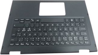 Dell Clavier rétroéclaré avec repose-poignets, 80 touches, disposition Anglais-International, pour Latitude