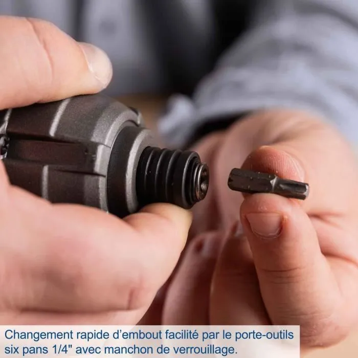 Scheppach Clé à choc sans fil 1/4 IXES 20V 180 Nm sans batterie ni chargeur C-ID180-X