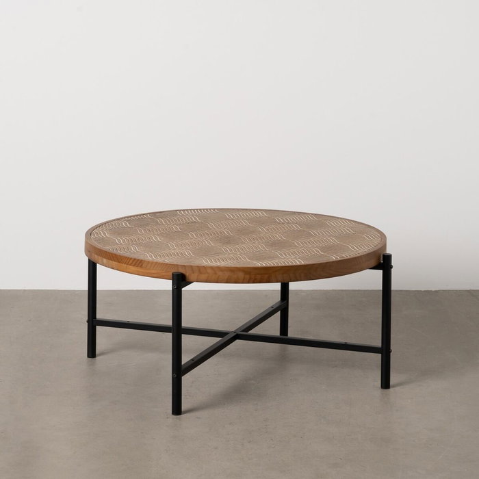 Table Basse Noir Naturel Table Basse Noir Naturel
