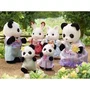 Sylvanian Families La Famille Panda - Figurines Articulées Maman, Papa et Bébés - Jouet Enfant 3 Ans et Plus - Garantie 2 Ans