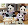 Sylvanian Families La Famille Panda - Figurines Articulées Maman, Papa et Bébés - Jouet Enfant 3 Ans et Plus - Garantie 2 Ans