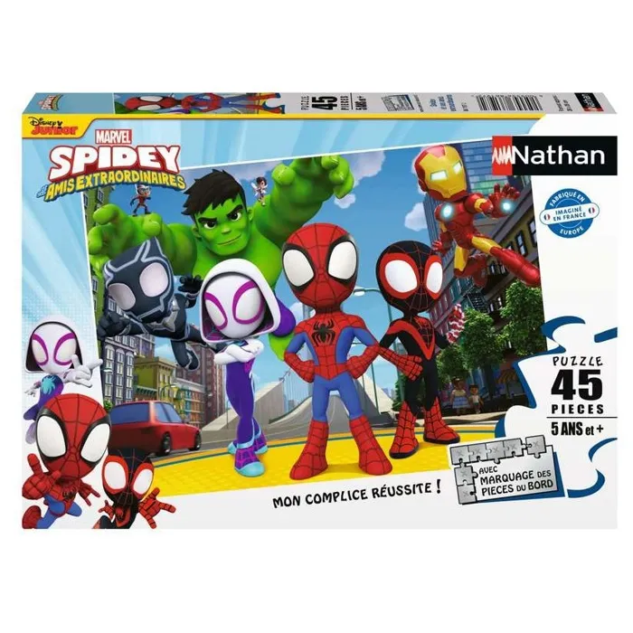 Nathan - Puzzle Spidey et ses amis extraordinaires - 45 pièces - À partir de 5 ans